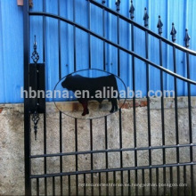 valla de aluminio de venta caliente / puerta de valla de acero con animal
